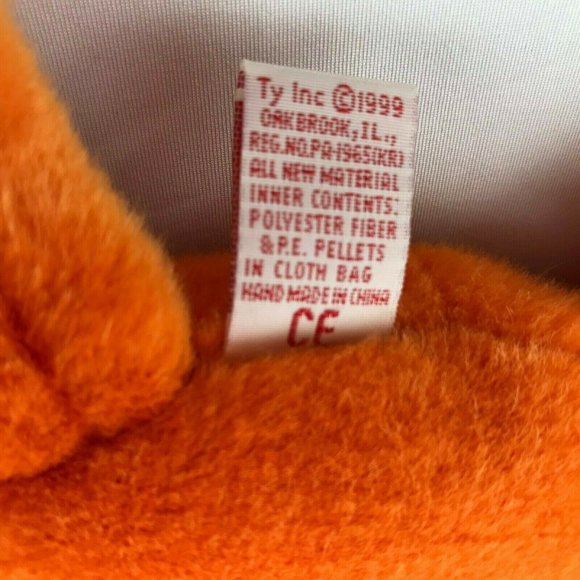 TY Beanie Baby Orange Crab with Tag "Digger."  12 - Picture 4 of 12